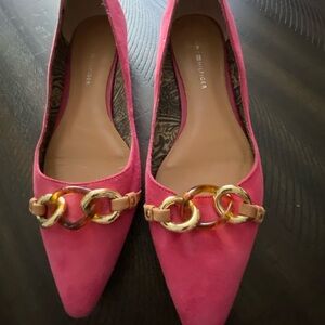 Tommy Hilfiger Fuchsia Chain Detail Flats